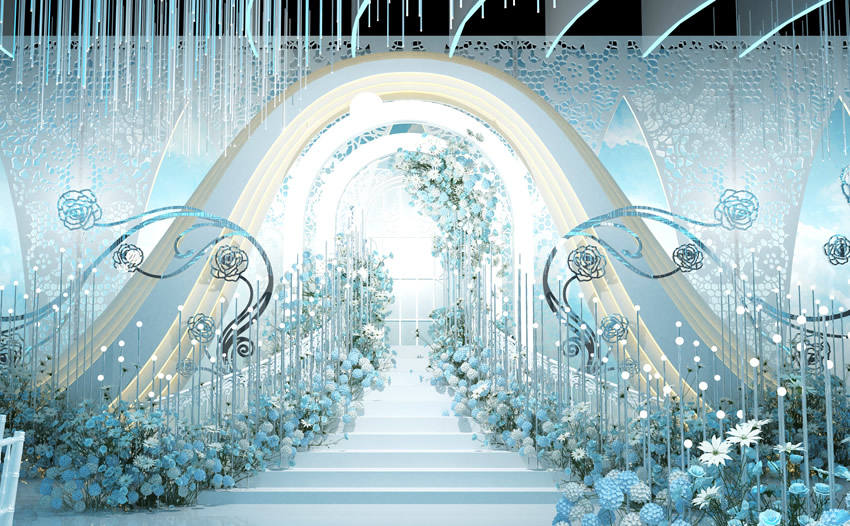 静海釡香烙馍村水晶厅效果展示